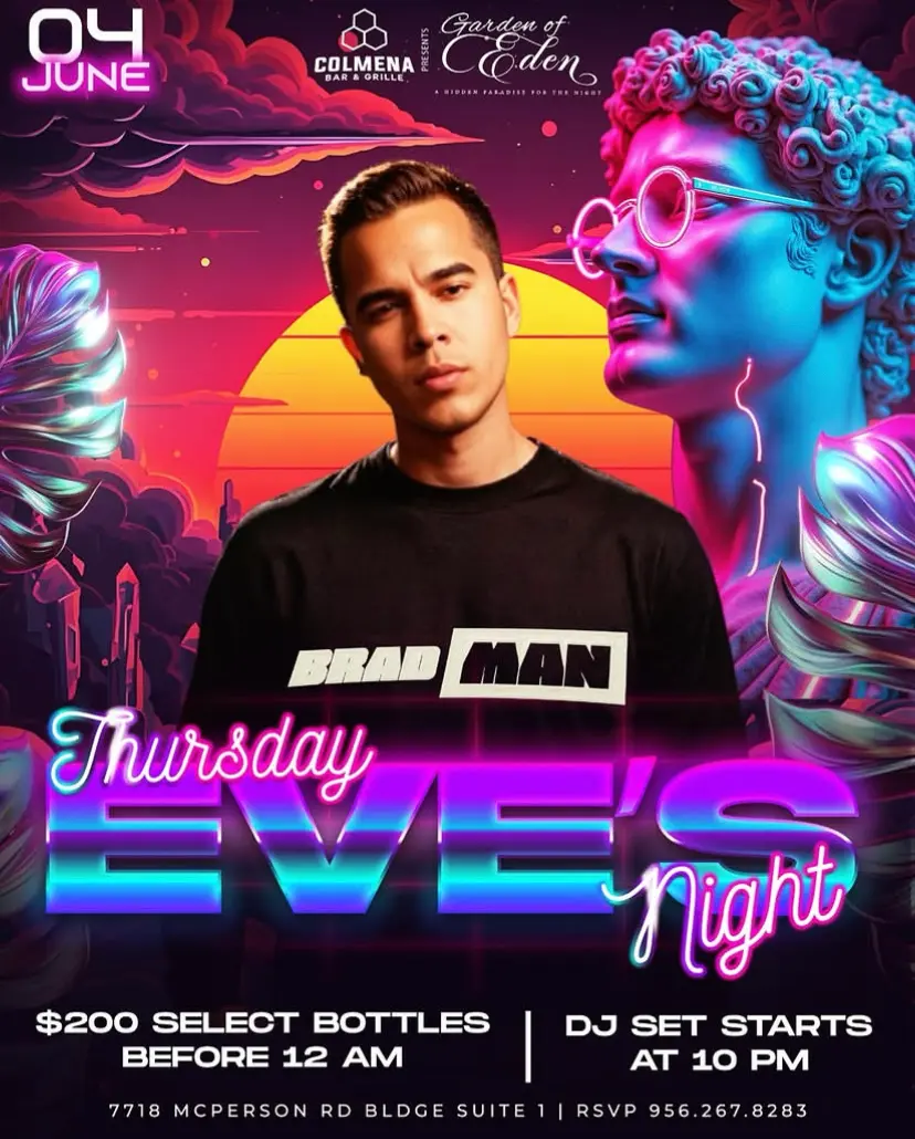 Thursday Eve's Night at Garden of Eden